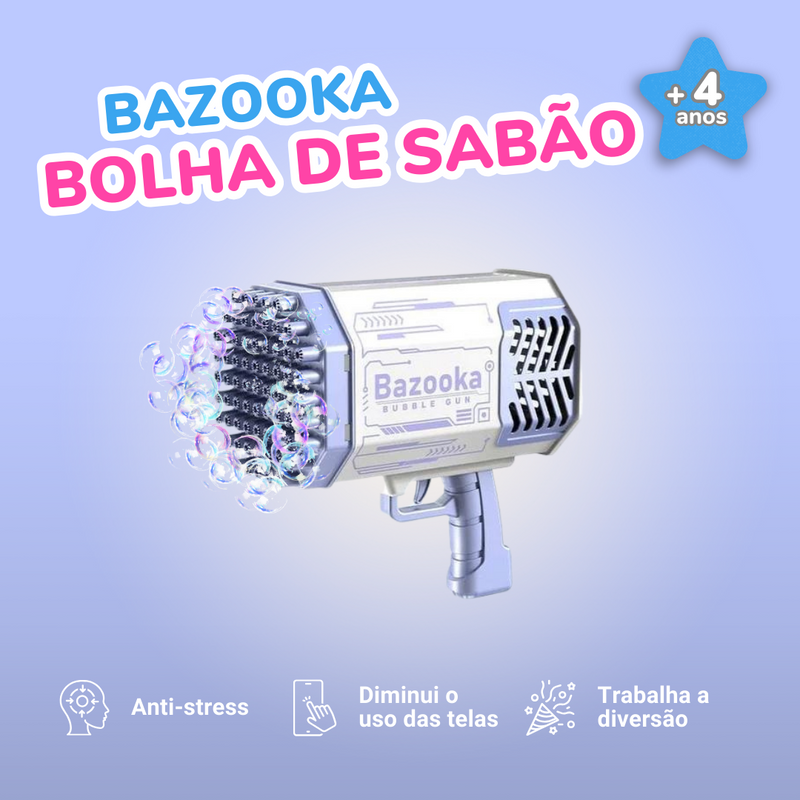Bazooka Bolha de Sabão C/ Bateria