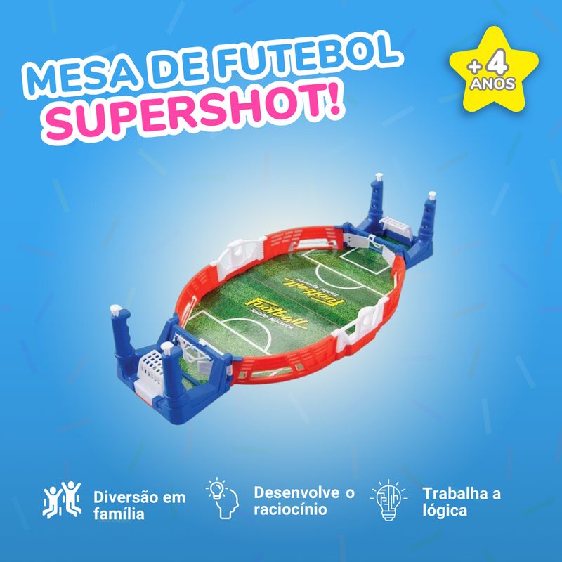 Jogo interativo Mesa de Futebol - SuperShot - Diversão em família
