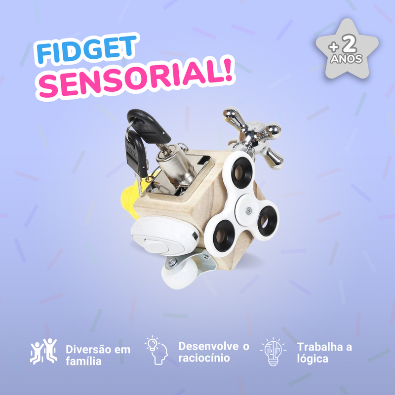 Brinquedo Sensorial Fidget Montessori