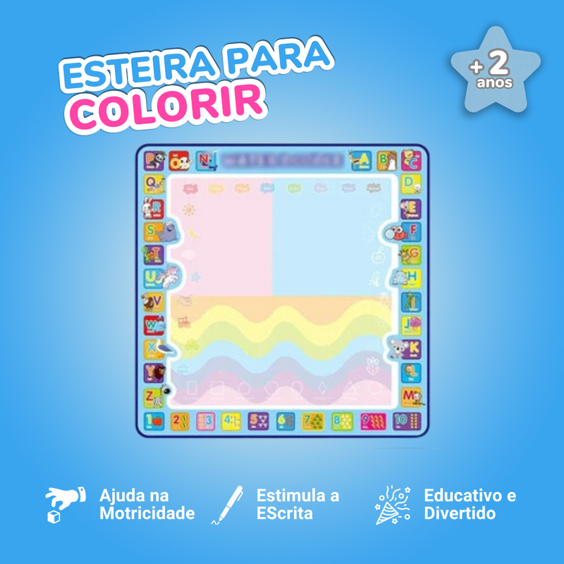 Esteira Infantil Para Colorir 100x100cm