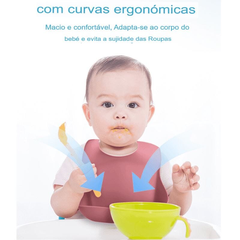 Kit 8 Pcs, Prato Formato Esquilo Com Ventosa, Babador, Conjunto Alimentação Para Bebê